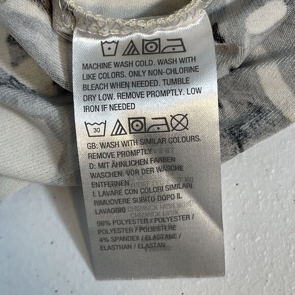 Susan Graver Blouse Womens Size XLP Floral Yellow‎ Performance Stretch - Picture 4 of 10